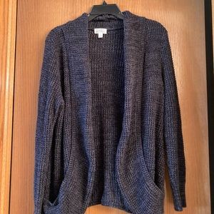 Market and Spruce blue cardigan sweater